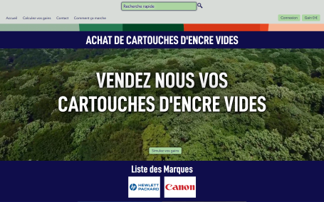 Achat cartouche vide imprimante - Création de site web par Webink à Marseille