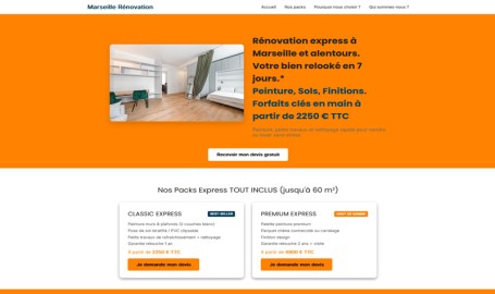 Marseille renovation - Création de site web par Webink à Marseille