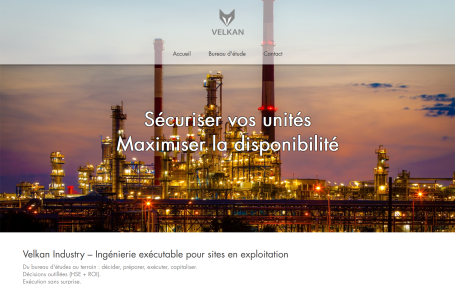 Velkan Industry - Création de site web par Webink à Marseille